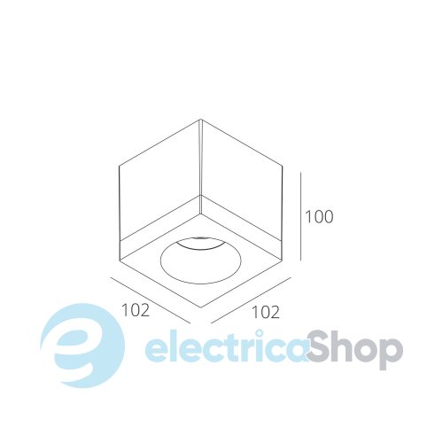 Точечный накладной светильник Skarlat TINY RSLC78071 15W WH 3000K