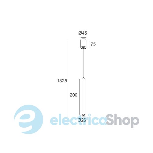 Подвесной светильник Skarlat DELICATE RHL7728 3W BK 3000K