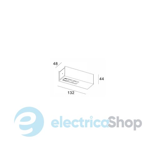Точечный накладной светильник Skarlat KUBI RSLC78036 3x2W BK 3000K