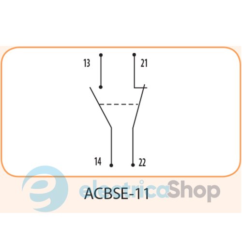 Блок контактов левосторонний ACBSE-11 (1н.о.+1н.з) ETI 4648022