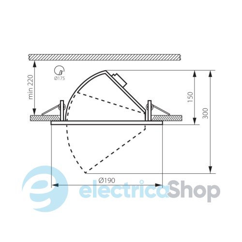Точковий вбудований світильник Kanlux HIMA LED 23W-NW-W 22841