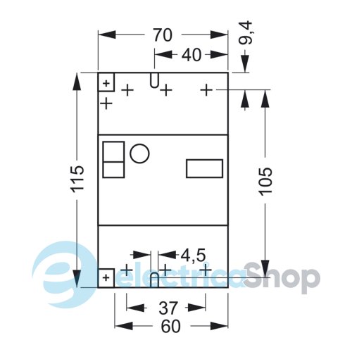 Автоматический выключатель защиты двигателя MSP0-20 (7,5-9 kW, 14-20A) ETI 4646626