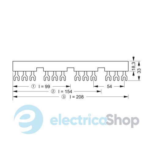 Соединительная шина MSP-IZ4 (для 4-х MSP) ETI 4646637