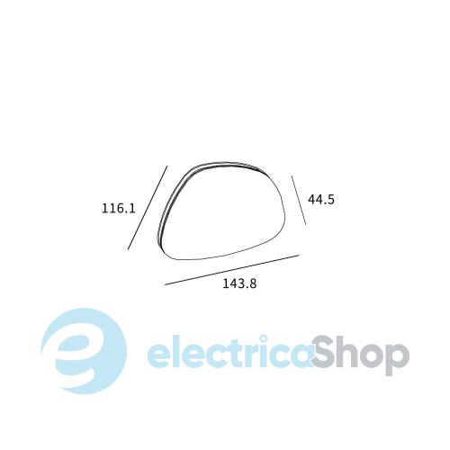 Настенный светильник Skarlat STONE RWLB103 5W BK 4000K