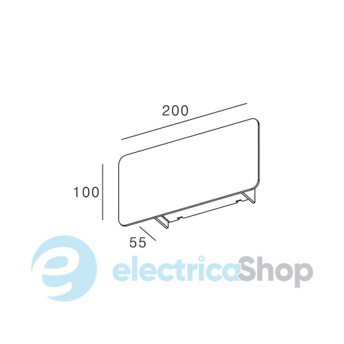 Настінний світильник Skarlat LILE RWLB112 6W BK+GD 3000K