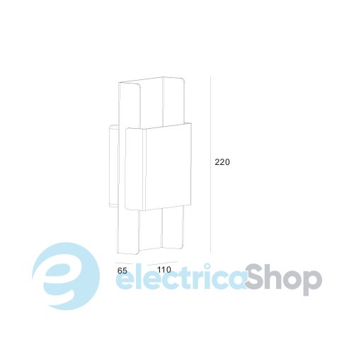 Настінний світильник Skarlat EVE RWLB081 2x3W BK+GD 3000K
