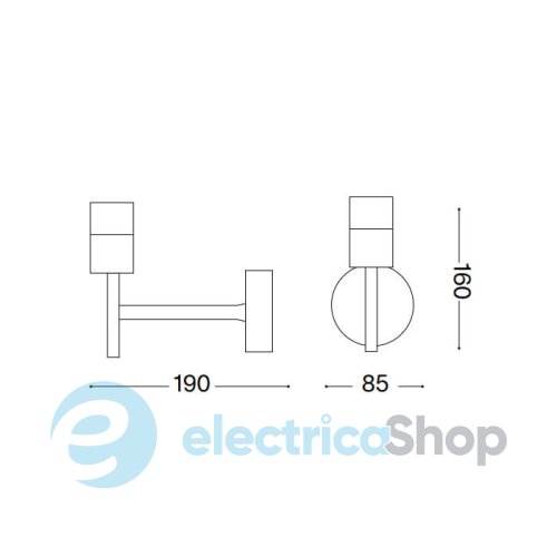 Бра Ideal Lux Set Up MAP1 259765 Bianco