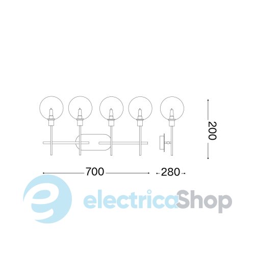Люстра Ideal Lux 200392 Maracas PL4