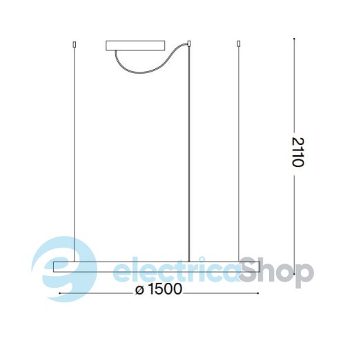 Підвісний світильник Ideal Lux ORACLE SLIM D150 285078