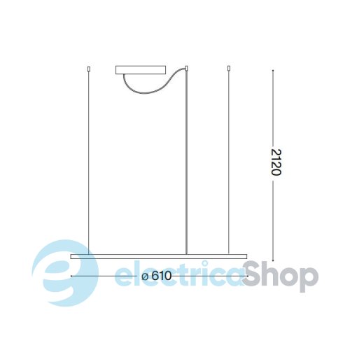 Подвесной светильник Ideal Lux HULAHOOP SP D060 258775