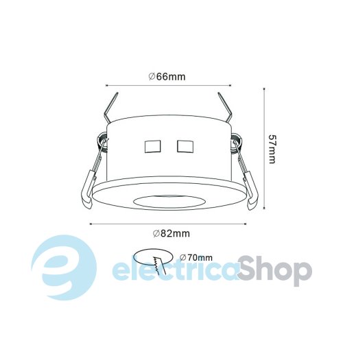 Светильник врезной Horoz SARDUNYA-R 015-018-0050-020