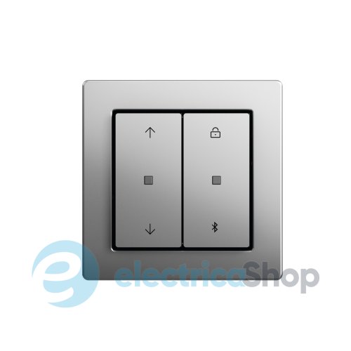 Накладка керування жалюзі S3000 c Bluetooth + таймер System 55 Gira 5367600 сталь