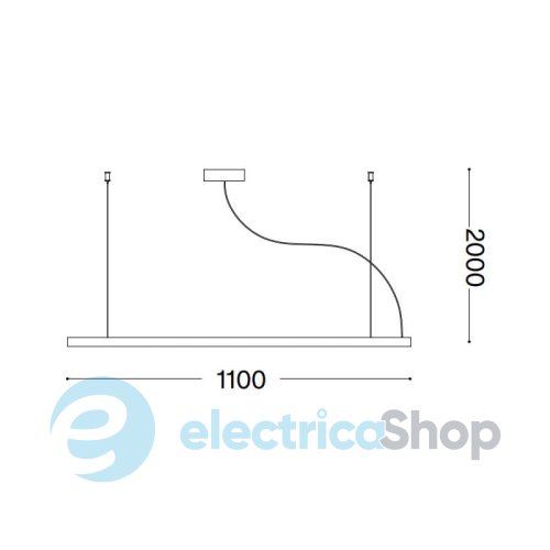 Підвісний світильник Ideal Lux V-LINE SP 275376