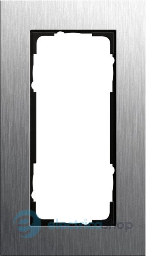 Рамка 2 места без перегородки Gira Esprit 1002219 сталь