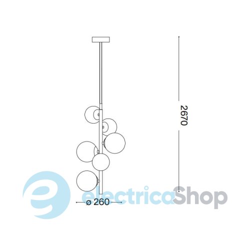 Люстра Ideal Lux 271422 PERLAGE SP6
