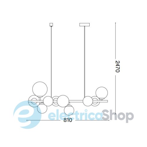Люстра Ideal Lux PERLAGE SP10 271408