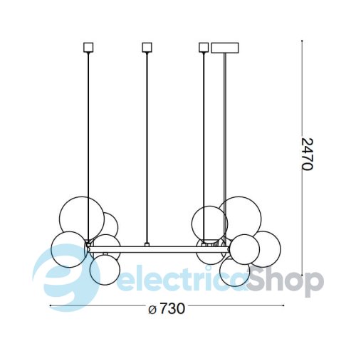 Люстра Ideal Lux PERLAGE SP11 283807