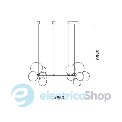 Люстра Ideal Lux PERLAGE SP14 283814