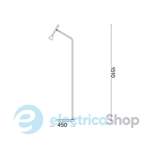 Торшер Ideal Lux 285337 DIESIS PT