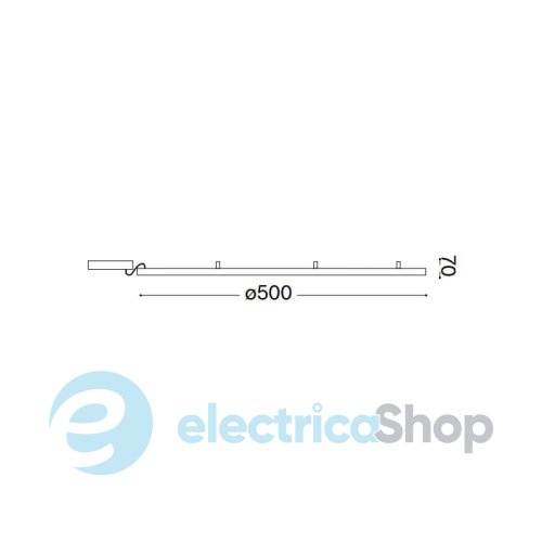 Люстра Ideal Lux ORACLE SLIM 265988 PL D050 ROUND