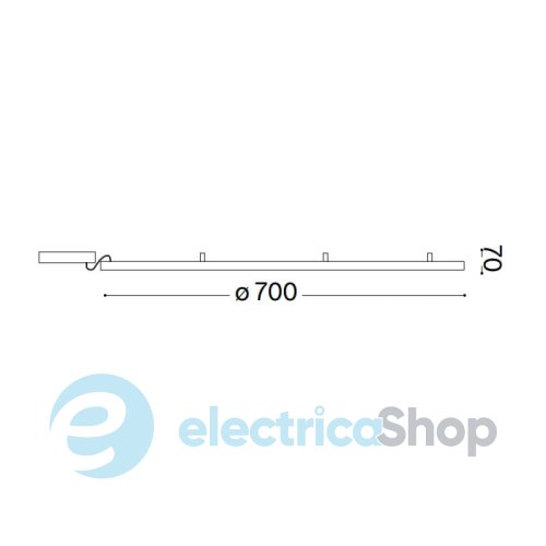 Люстра Ideal Lux ORACLE SLIM 266008 PL D070 ROUND