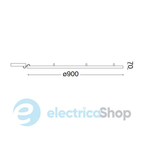 Люстра Ideal Lux ORACLE SLIM 266015 PL D090 ROUND