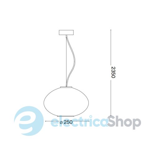 Підвісний світильник Ideal Lux PLISSE SP1 D25 264509