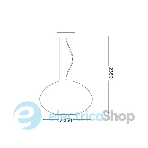 Підвісний світильник Ideal Lux PLISSE SP1 D35 264547