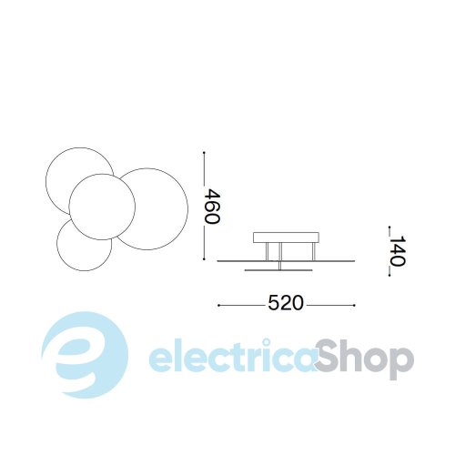 Люстра Ideal Lux 263519 CLOUD PL D55