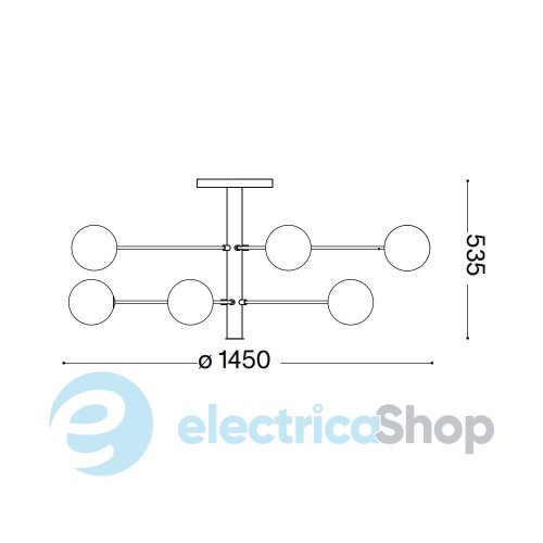 Люстра Ideal Lux 273709 COSMOPOLITAN PL12