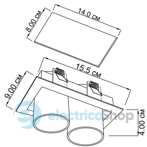 Точковий світильник ImperiumLight Goggles 27324.05.05