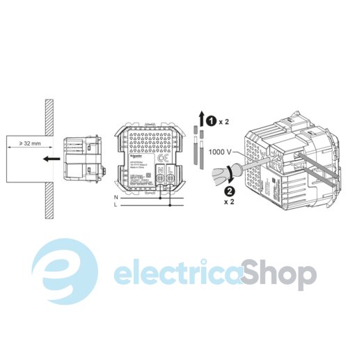 Розетка USB тип А+С 2,4А Schneider Electric Asfora EPH2700321 белая