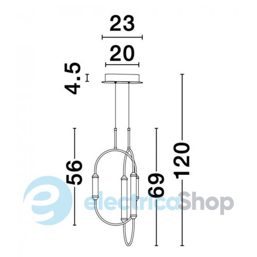 Подвесной светильник Nova Luce 9862872 Zimba
