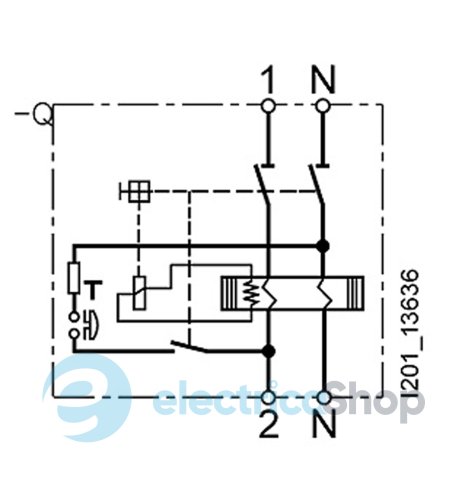 Выключатель дифференциального тока, 2-п, тип AC, 63 А, 30 мА, 230 В, Siemens 5SV4316-0