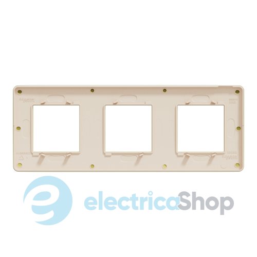 Рамка 3-постовая Unica New Studio Metal NU280660M матовое золото/бежевый
