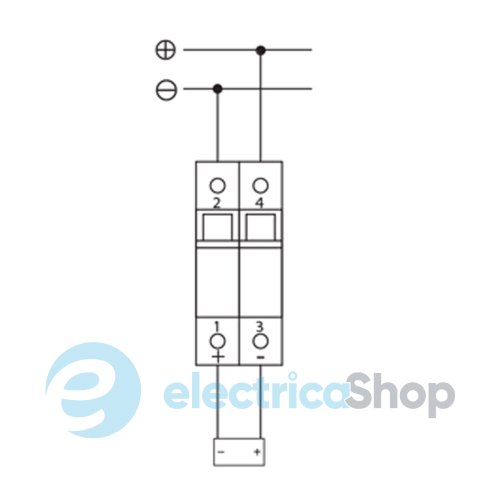Автоматический выключатель ETIMAT 10 DC 2p C 40A 6kA ETI 2138720