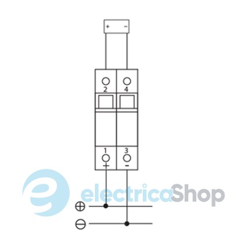 Автоматический выключатель ETIMAT 10 DC 2p C 40A 6kA ETI 2138720