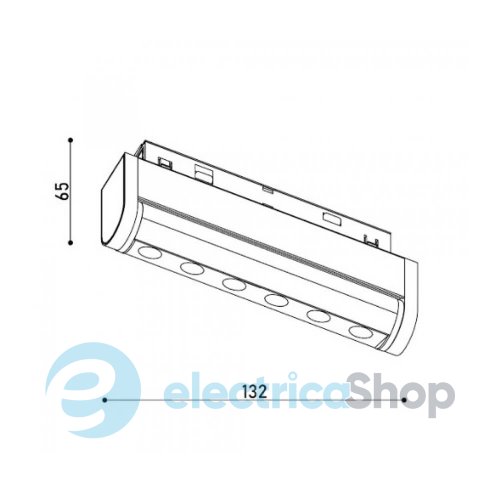 Магнитный трековый светильник Kloodi 6W 36° 3000К Osram 480LM KDMG-TORN130 6W 3K BK