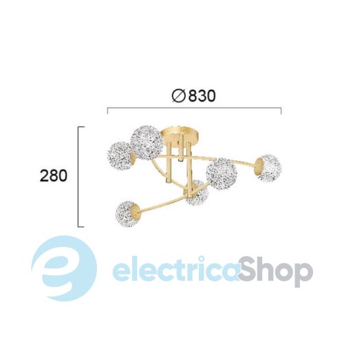 Люстра Viokef DIAMOND 4267300