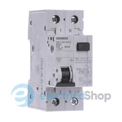 Диф.автомат SIEMENS тип AC, 30MA 1+N-P B40 6кА