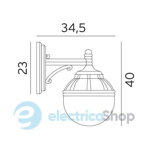 Вуличне бра Norlys 310W Bologna