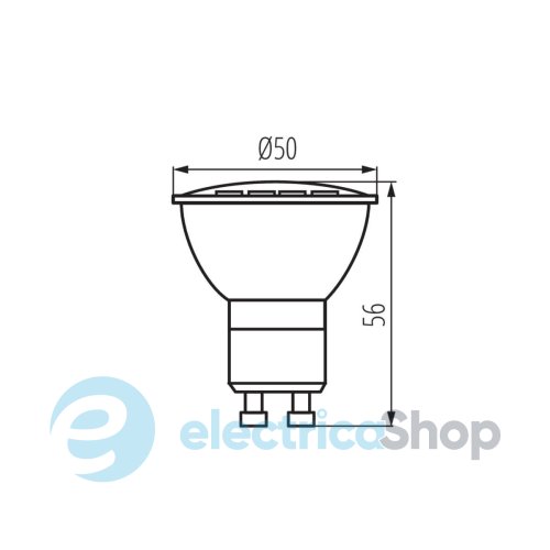 Лампа світлодіодна Kanlux TOMI v2 6,5W GU10 WW 3000K LED 34971