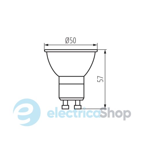 Лампа світлодіодна Kanlux IQ-LEDDIM GU10 7W-WW (35246)