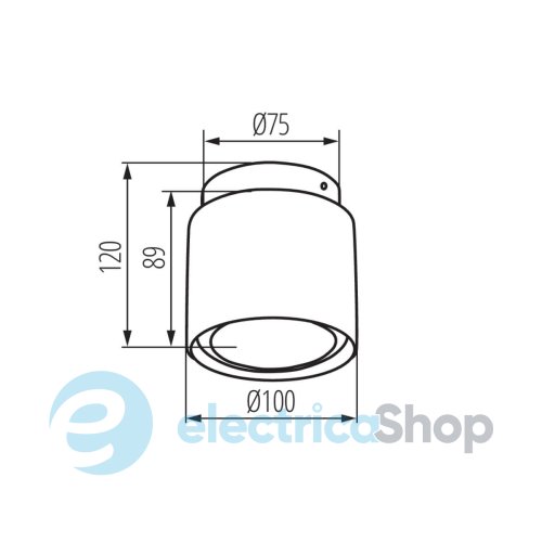 Точечный светильник Kanlux SONOR GU10 CO-B WW (24362)