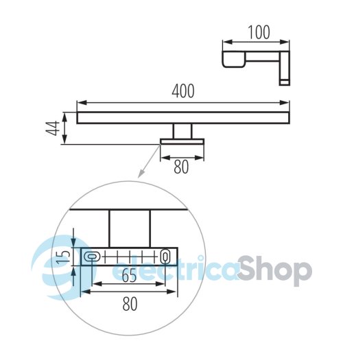 Підсвічування Kanlux ASTIM LED IP44 8W-NW-C (34932)