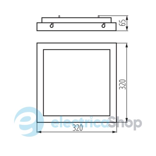 Стельовий світильник Kanlux TYBIA LED M 25W-NW B (24645)