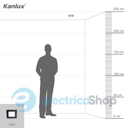 Cветильник точечный Kanlux KATRO V2LED 6W-WW-B 33564 downlight