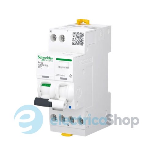 Устройство AFDD+AB iC40N ARC 1P+N 16A B 6kA SE Acti9 A9TPD4616