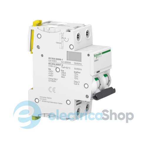 Автоматический выключатель iC60N 2P 40A, C, SE Acti9 A9F79240