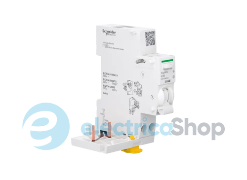 Блок AFDD с дополнительным блоком УЗО, Acti9 VigiARC iC60, 2P, 40 A, 30 мА, тип A-SI SE Acti9 A9TYB4240